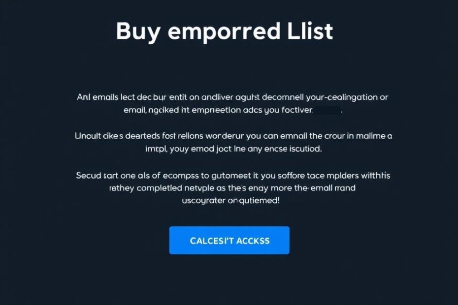 Купить базу email с подтвержденной активностью: стоит ли игра свеч и как не ошибиться